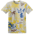 Low OG Canary TVSC 1s T Shirt Match Graffiti King 3D All-Over Print Doodle Style - NastyJamz
