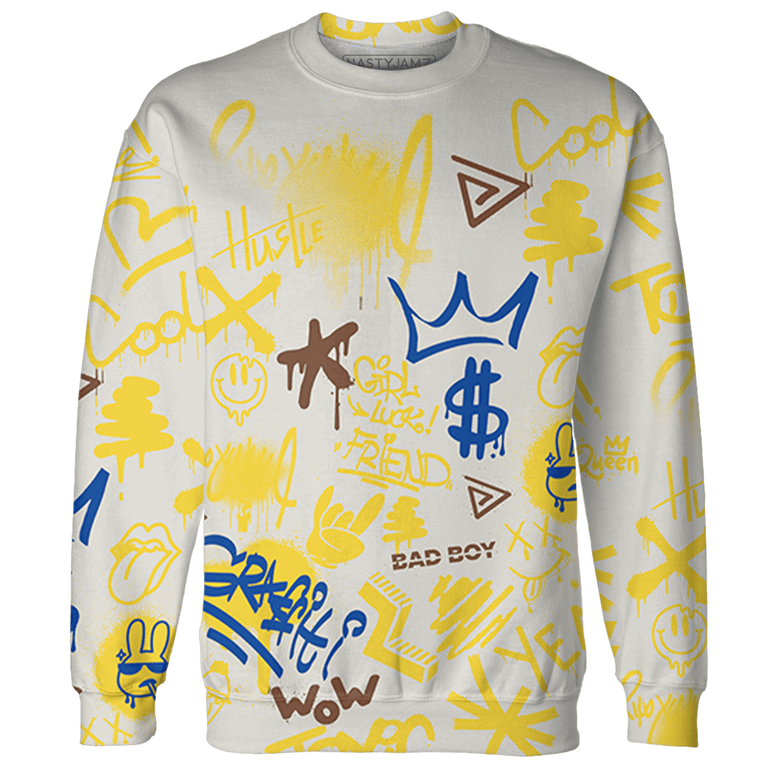 Low OG Canary TVSC 1s Sweatshirt Match Graffiti King 3D All-Over Print Doodle Style - NastyJamz