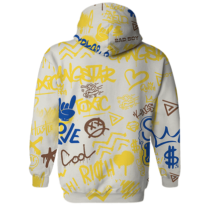 Low OG Canary TVSC 1s Hoodie Match Graffiti King 3D All-Over Print Doodle Style - NastyJamz