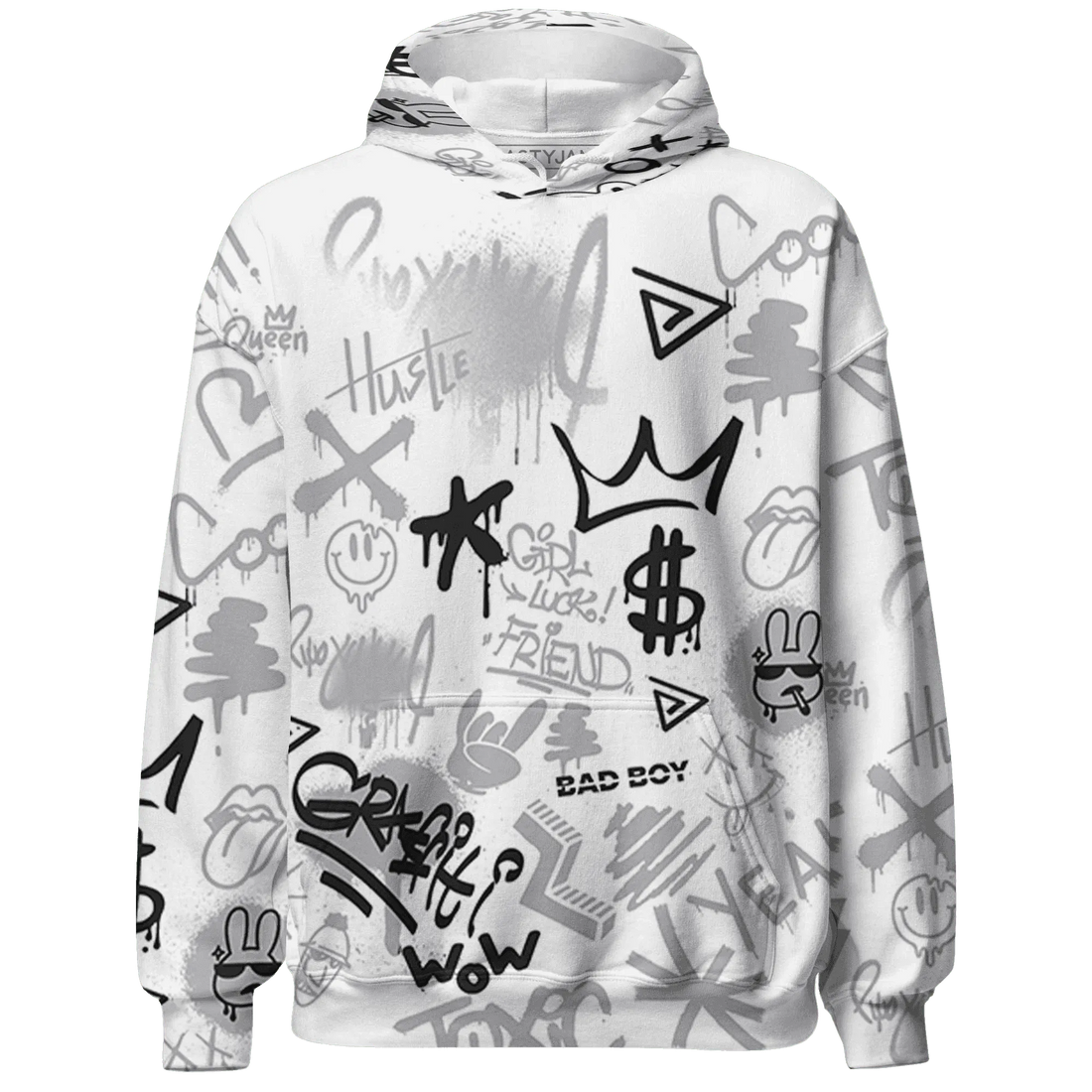 Wolf-Grey-1s-Hoodie-Match-Graffiti-King-3D-Doodle-Style