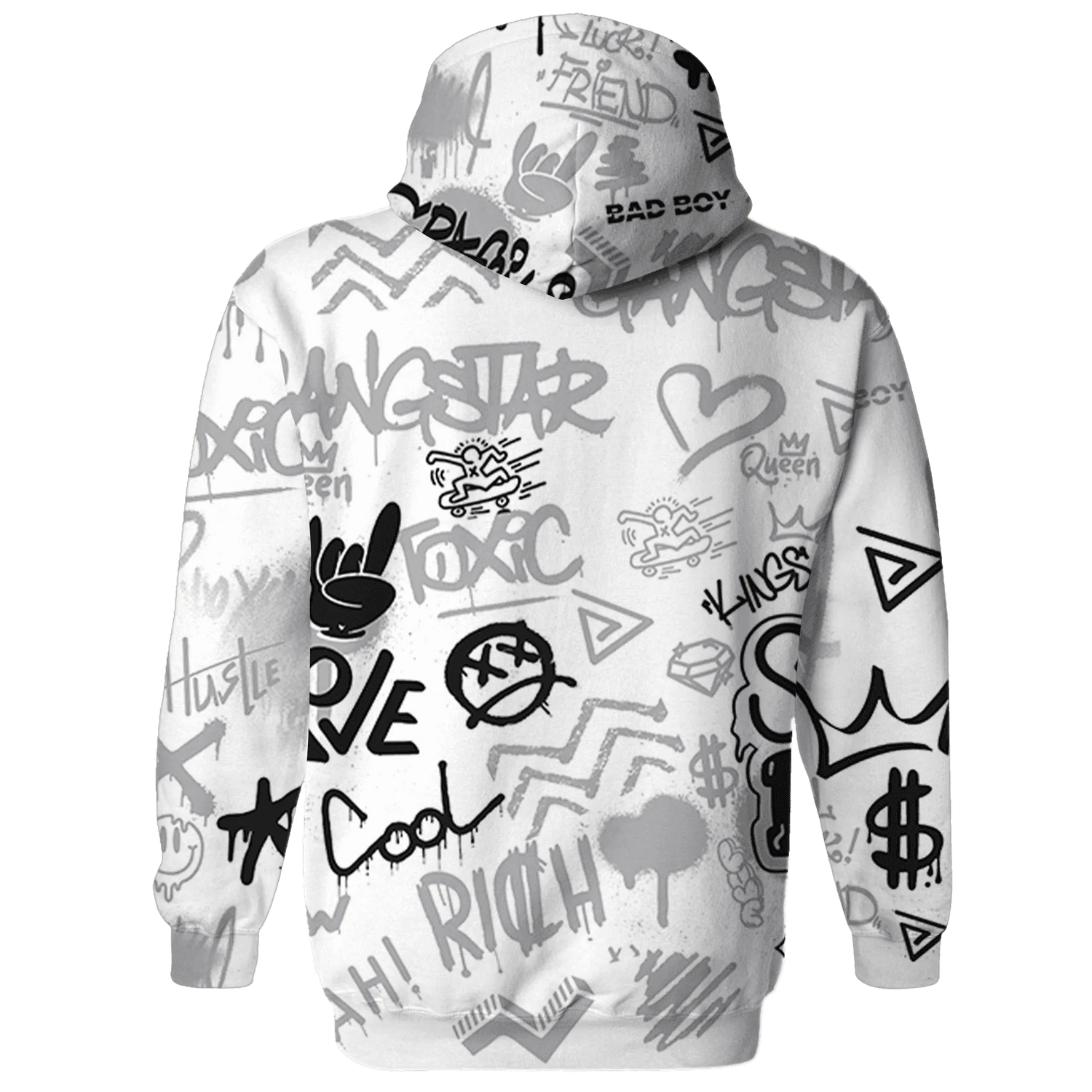 Wolf-Grey-1s-Hoodie-Match-Graffiti-King-3D-Doodle-Style