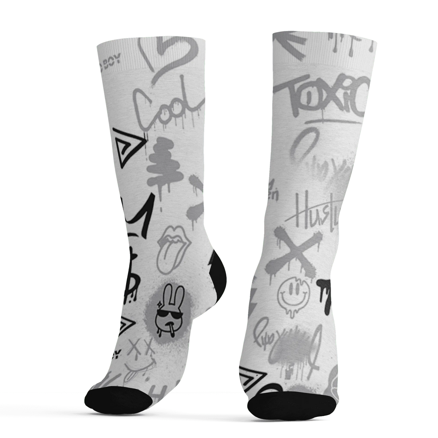 Wolf-Grey-1s-Socks-Match-Graffiti-King-3D-Doodle-Style