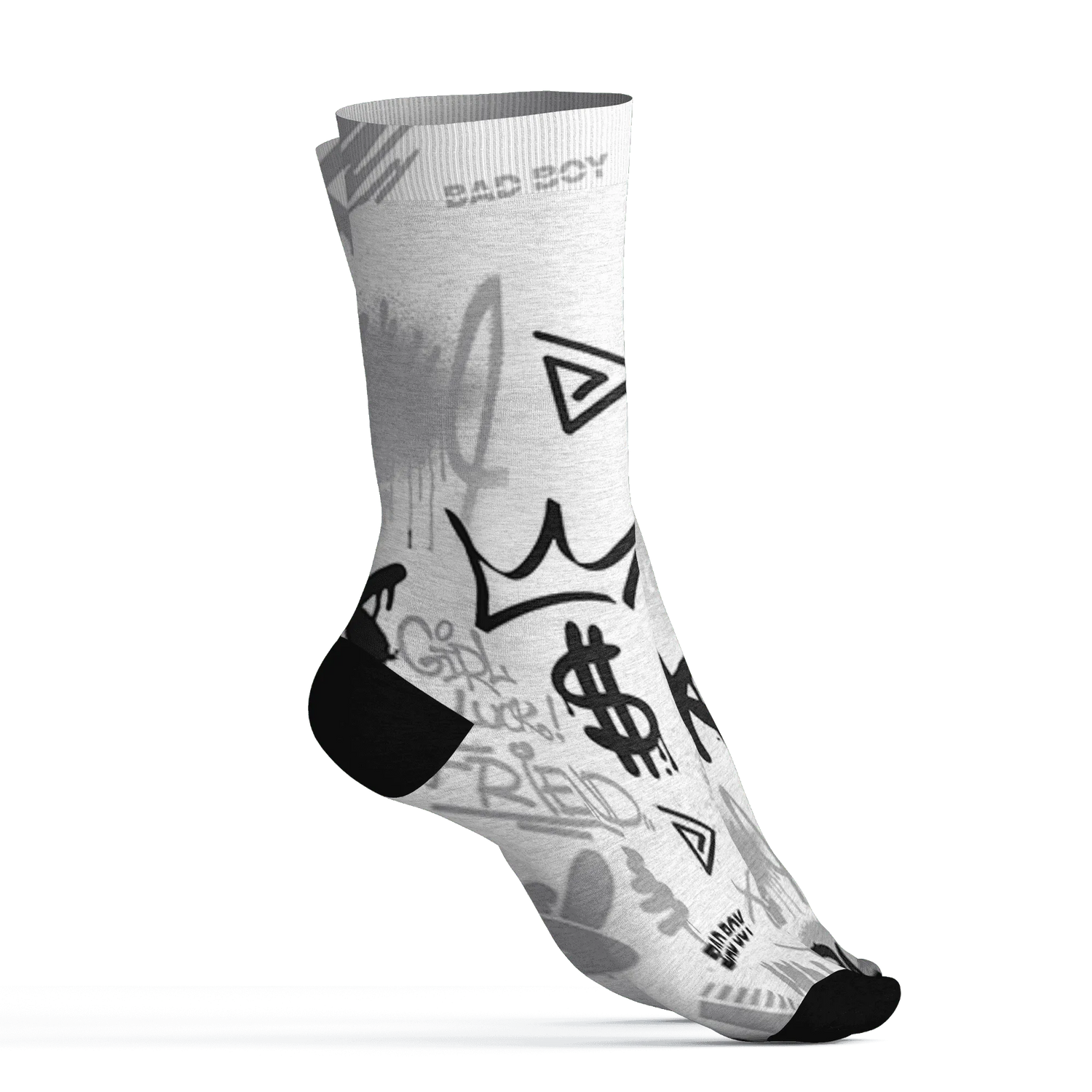 Wolf-Grey-1s-Socks-Match-Graffiti-King-3D-Doodle-Style