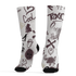 Burgundy-Crush-3s-Socks-Match-Graffiti-King-3D-Doodle-Style