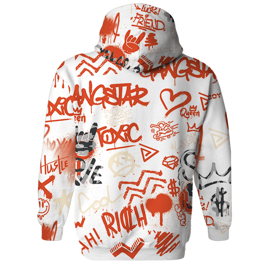 Georgia Peach 3s Sweatshirt Match Graffiti King 3D All-Over Print - NastyJamz