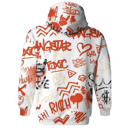 Georgia Peach 3s Sweatshirt Match Graffiti King 3D All-Over Print - NastyJamz