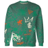 Nina CN Abney 3s Sweatshirt Match Graffiti King 3D All-Over Print Doodle Style - NastyJamz