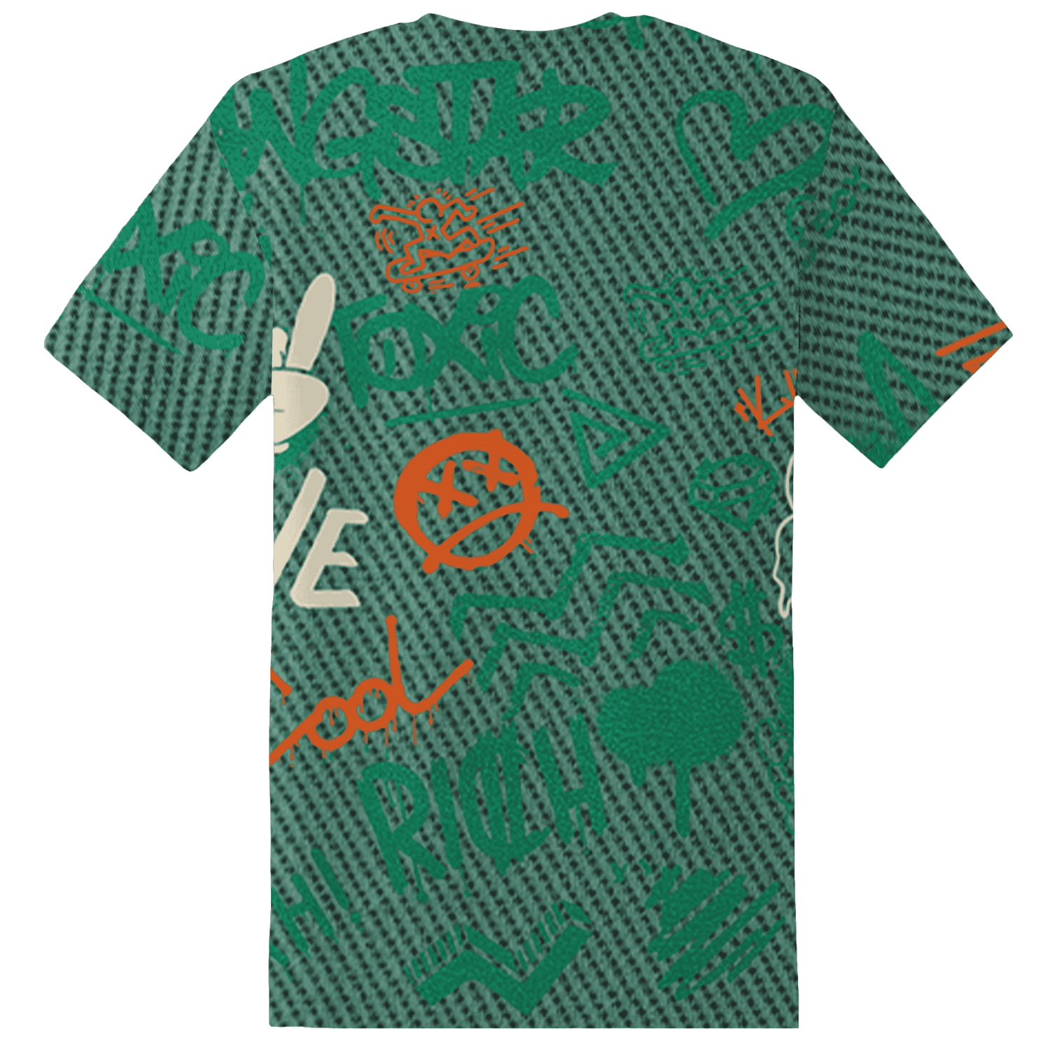 Nina CN Abney 3s T Shirt Match Graffiti King 3D All-Over Print Doodle Style - NastyJamz