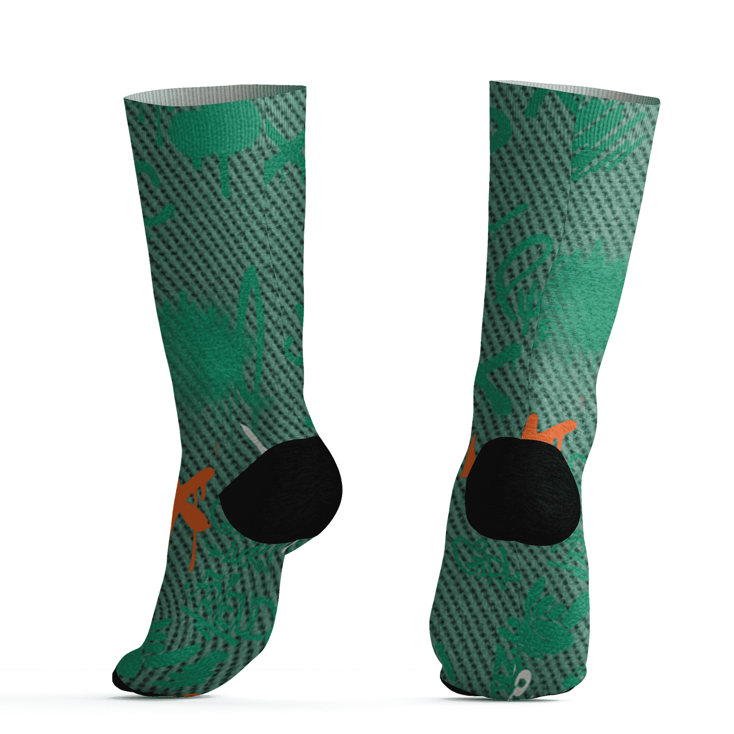 Nina CN Abney 3s Socks Match Graffiti King 3D All-Over Print Doodle Style - NastyJamz