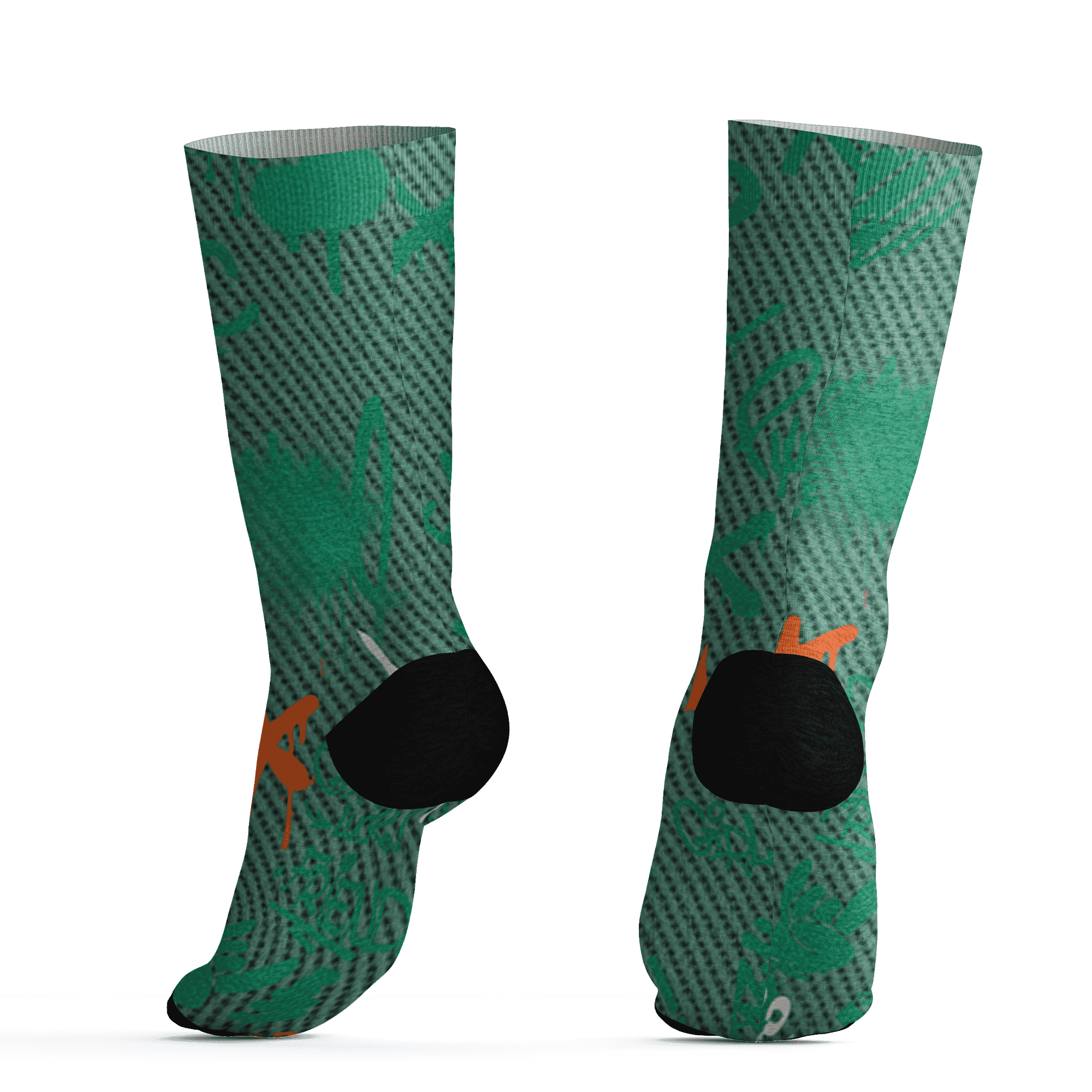 Nina CN Abney 3s Socks Match Graffiti King 3D All-Over Print Doodle Style - NastyJamz