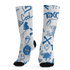 Industrial Blue 4s Socks Match Graffiti King 3D All-Over Print Doodle Style - NastyJamz