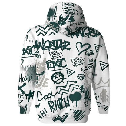 Oxidized Green 4s Sweatshirt Match Graffiti King 3D All-Over Print - NastyJamz