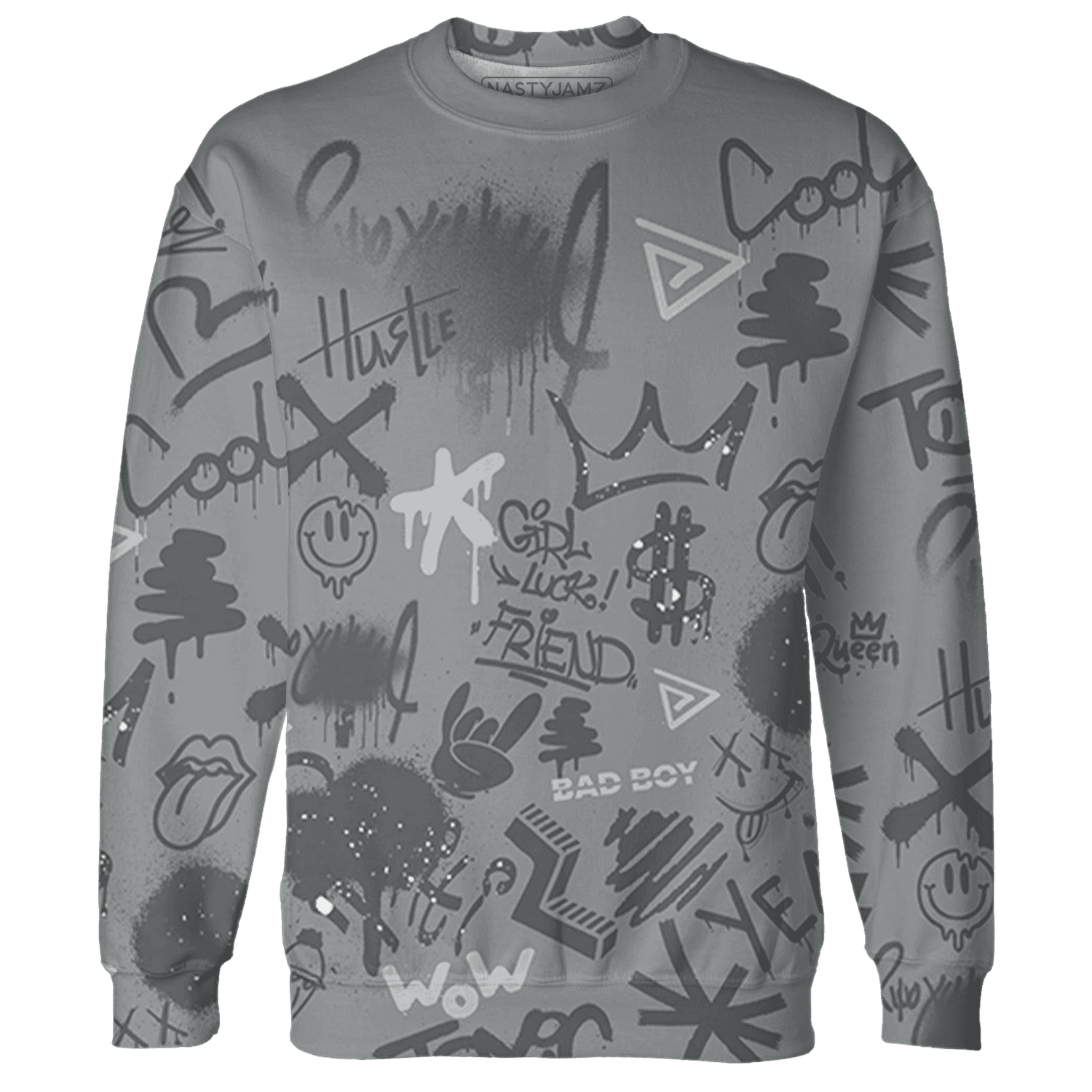 Paris Olympicsss 4s Sweatshirt Match Graffiti King 3D All-Over Print Doodle Style - NastyJamz