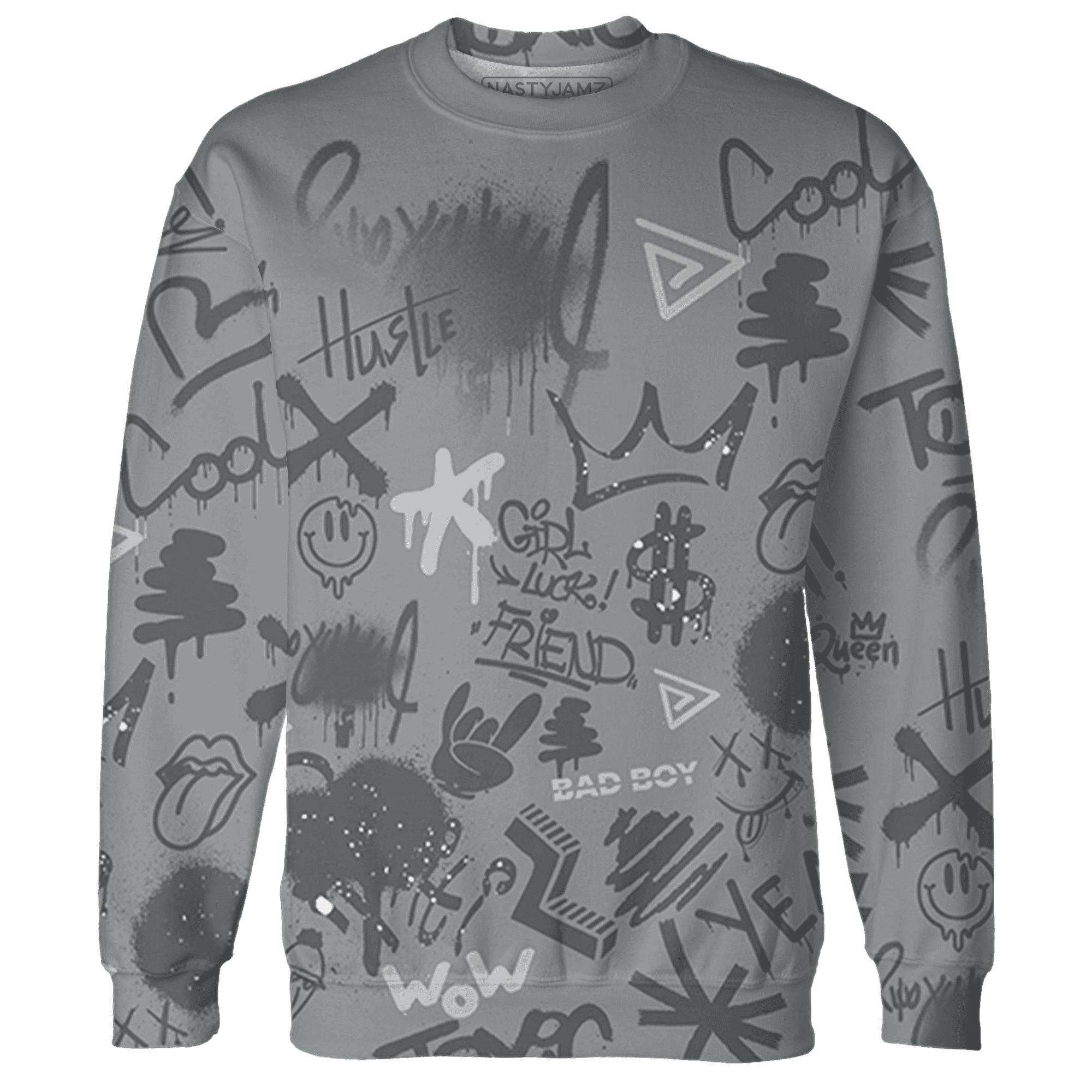 Paris Olympicsss 4s Sweatshirt Match Graffiti King 3D All-Over Print Doodle Style - NastyJamz