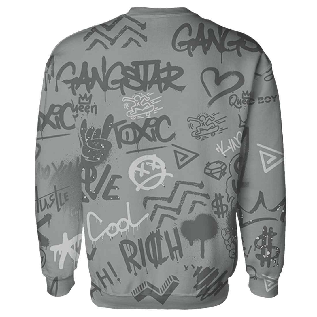Paris Olympicsss 4s Sweatshirt Match Graffiti King 3D All-Over Print Doodle Style - NastyJamz