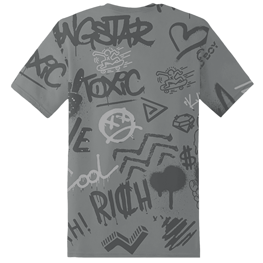 Paris Olympicsss 4s T Shirt Match Graffiti King 3D All-Over Print Doodle Style - NastyJamz