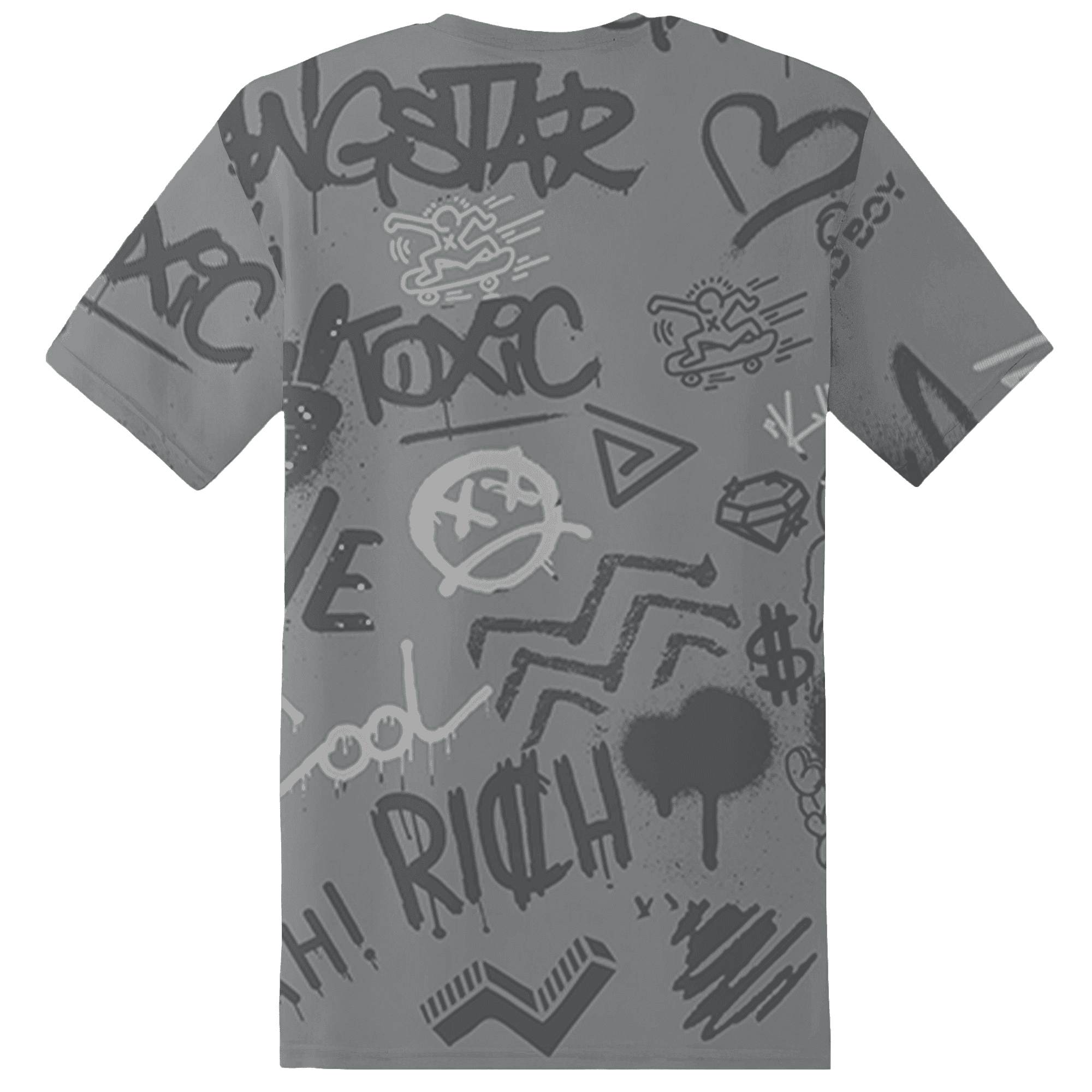 Paris Olympicsss 4s T Shirt Match Graffiti King 3D All-Over Print Doodle Style - NastyJamz