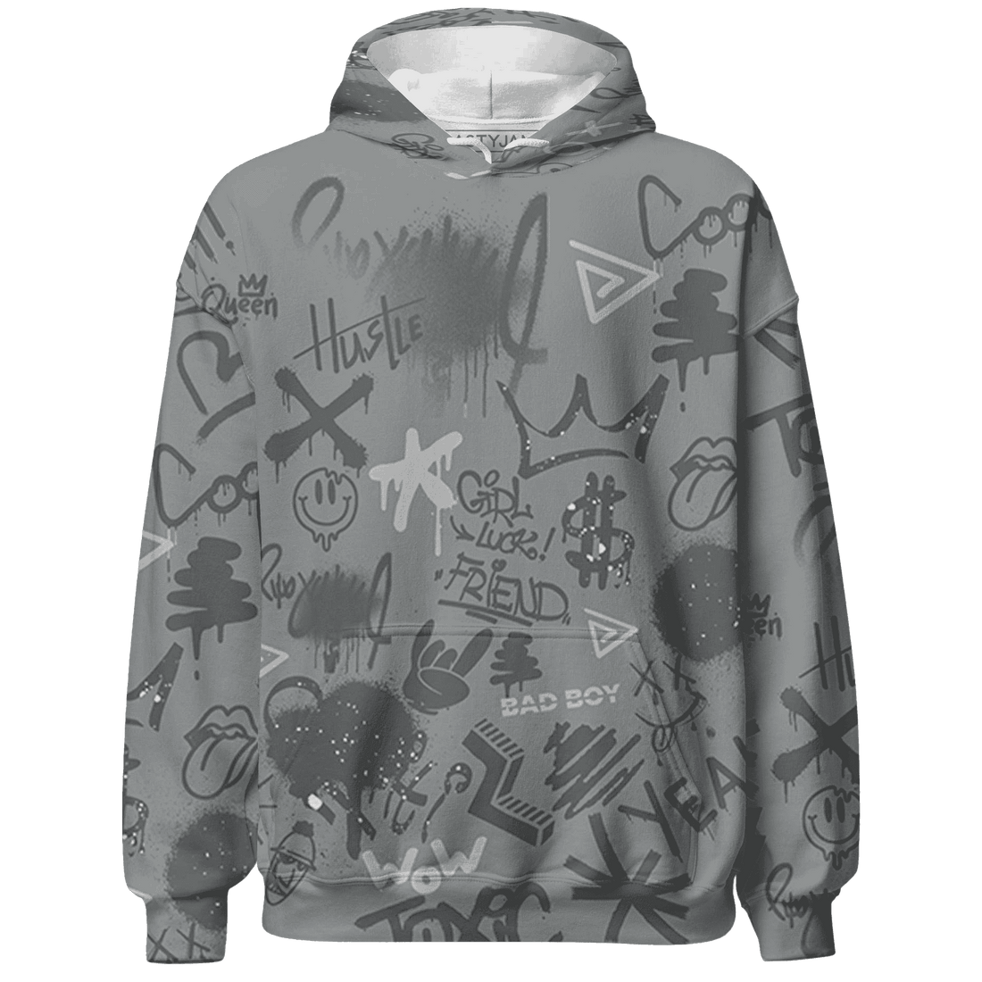Paris Olympicsss 4s Hoodie Match Graffiti King 3D All-Over Print Doodle Style - NastyJamz