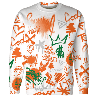 MAM Hurricanes 5s Sweatshirt Match Graffiti King 3D All-Over Print Doodle Style - NastyJamz