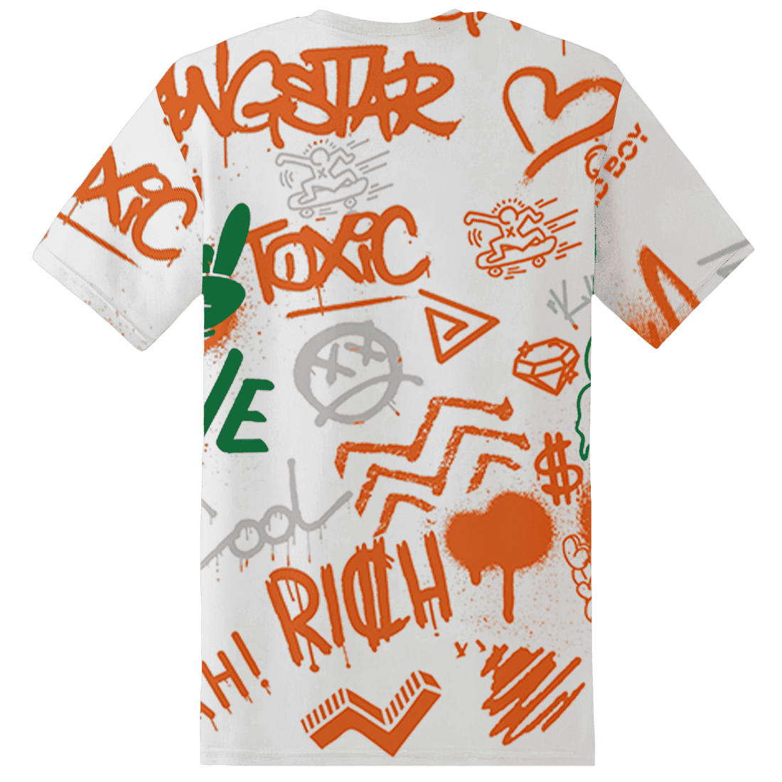 MAM Hurricanes 5s T Shirt Match Graffiti King 3D All-Over Print Doodle Style - NastyJamz