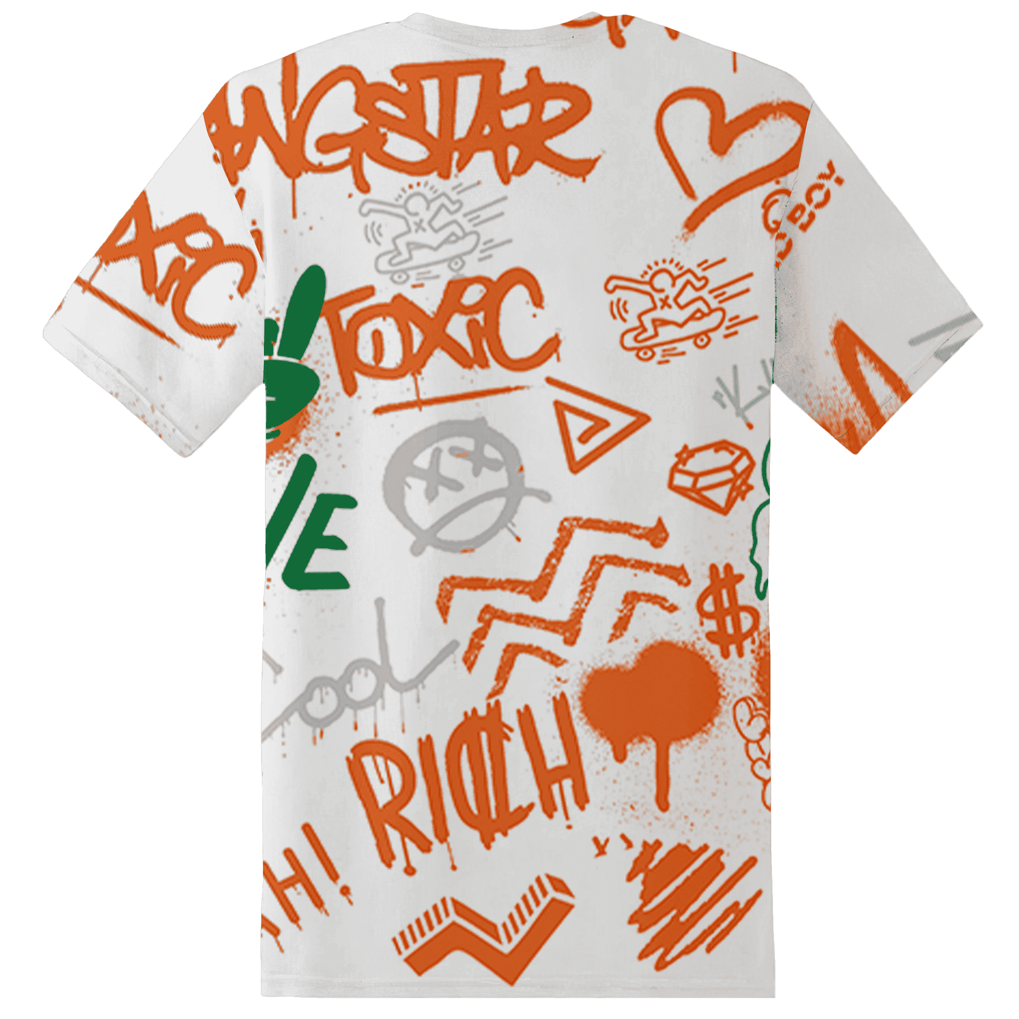 MAM Hurricanes 5s T Shirt Match Graffiti King 3D All-Over Print Doodle Style - NastyJamz