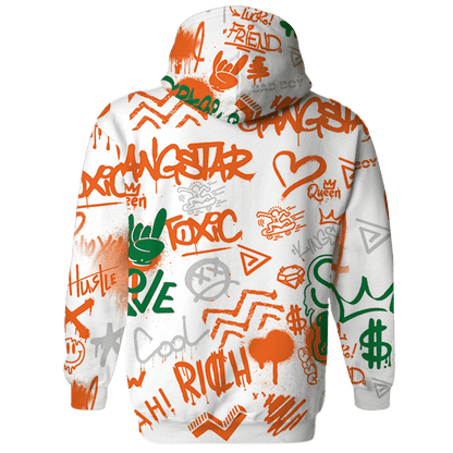 MAM Hurricanes 5s Hoodie Match Graffiti King 3D All-Over Print Doodle Style - NastyJamz