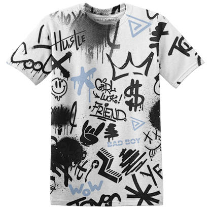 Reverse Oreo 6s T Shirt Match Graffiti King 3D All-Over Print Doodle Style - NastyJamz