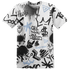 Reverse Oreo 6s T Shirt Match Graffiti King 3D All-Over Print Doodle Style - NastyJamz