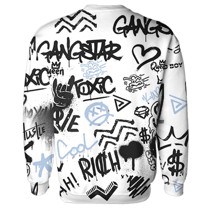Reverse Oreo 6s Sweatshirt Match Graffiti King 3D All-Over Print Doodle Style - NastyJamz