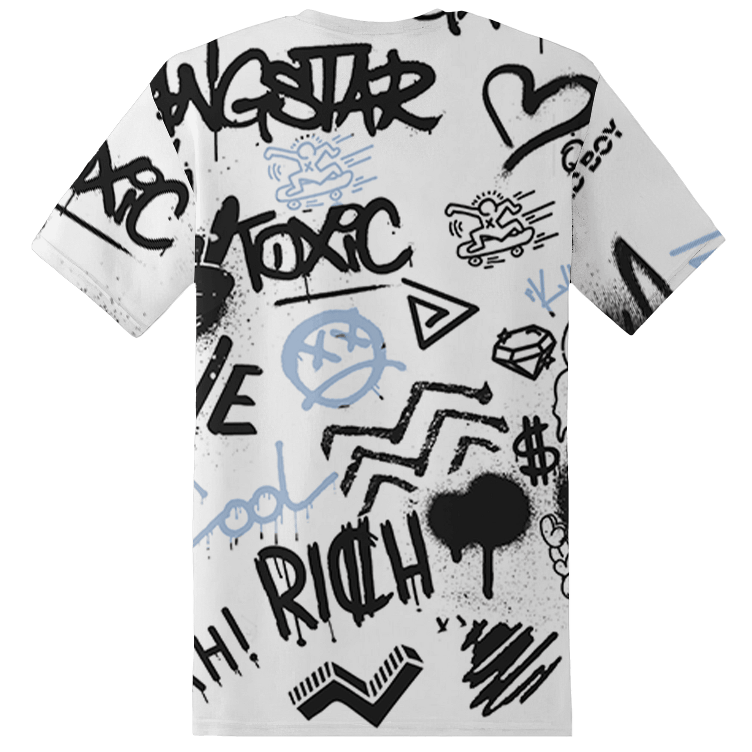 Reverse Oreo 6s T Shirt Match Graffiti King 3D All-Over Print Doodle Style - NastyJamz