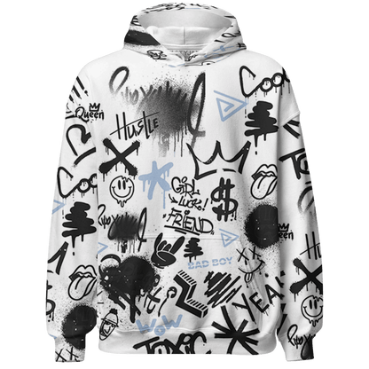 Reverse Oreo 6s Hoodie Match Graffiti King 3D All-Over Print Doodle Style - NastyJamz