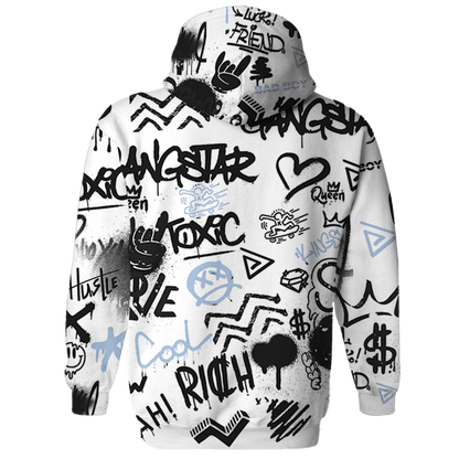 Reverse Oreo 6s Hoodie Match Graffiti King 3D All-Over Print Doodle Style - NastyJamz