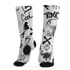 AJ 6 Reverse Oreo Socks Match Graffiti King 3D All-Over Print Doodle Style - NastyJamz
