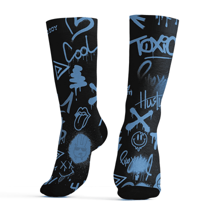 AM-Plus-Black-Univercitii-Blue-Socks-Match-Graffiti-King-3D-Doodle-Style