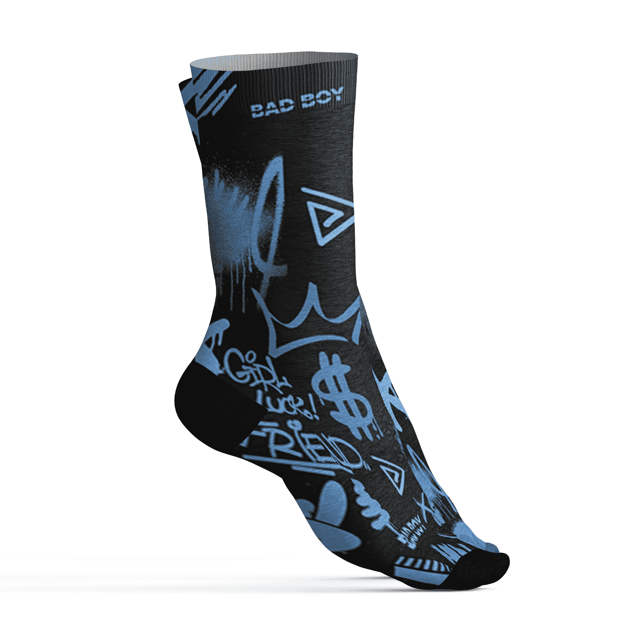 AM-Plus-Black-Univercitii-Blue-Socks-Match-Graffiti-King-3D-Doodle-Style