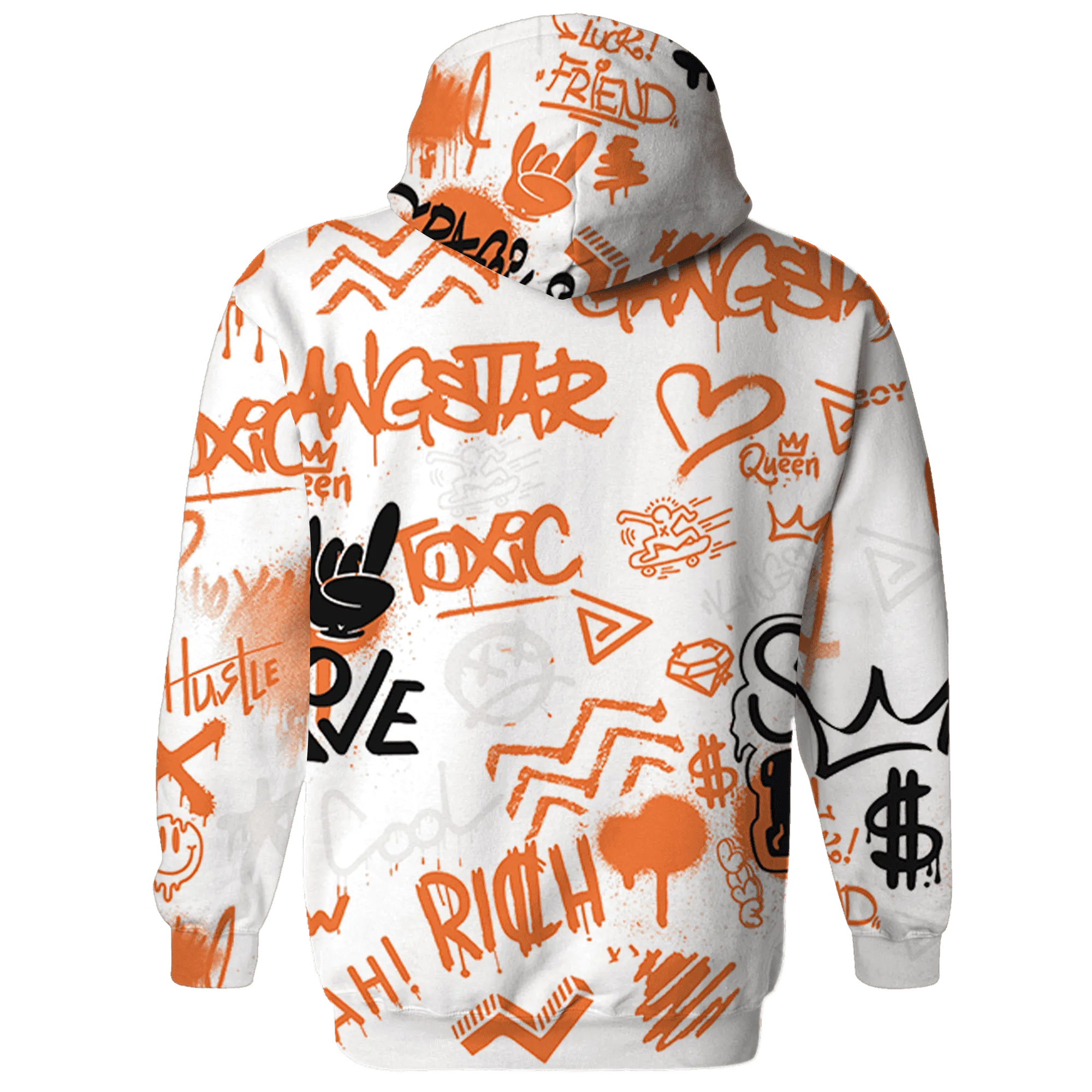 AM-TW-White-Orange-Hoodie-Match-Graffiti-King-3D-Doodle-Style