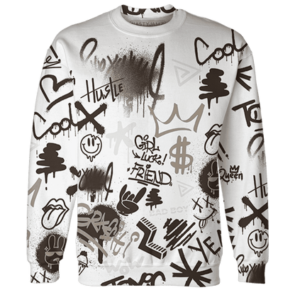 Dunk Low Baroque Brown Sweatshirt Match Graffiti King 3D All-Over Print Doodle Style - NastyJamz