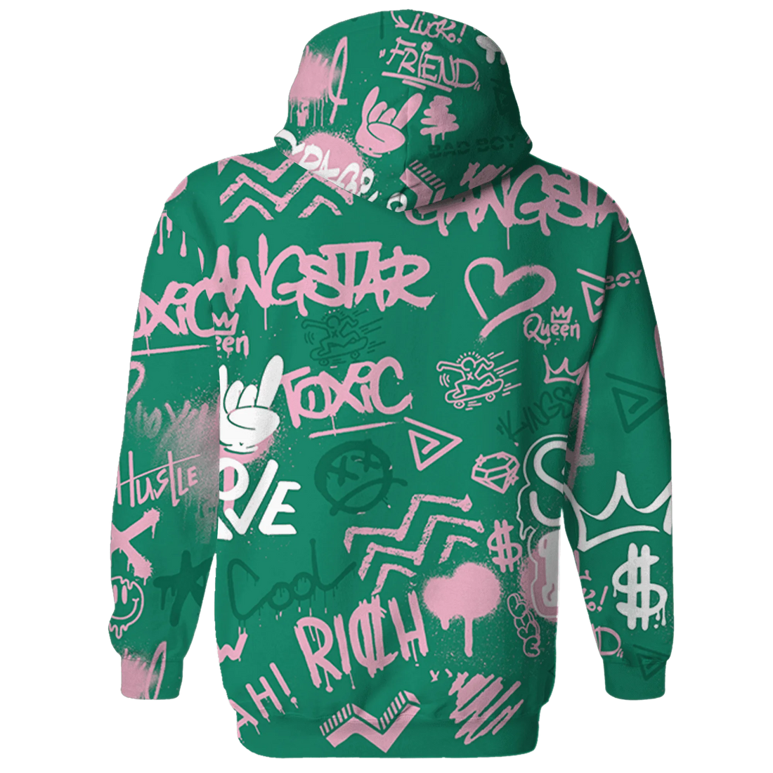 Dunk-Pink-Malachite-Medium-Soft-Low-Sail-Hoodie-Match-Graffiti-King-3D-Doodle-Style