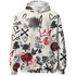Jumman Jack University Red Hoodie Match Graffiti King 3D All-Over Print Doodle Style - NastyJamz