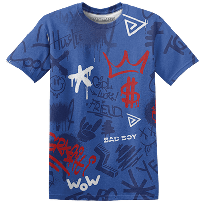 KB 4 Protro Philly T Shirt Match Graffiti King 3D All-Over Print Doodle Style - NastyJamz