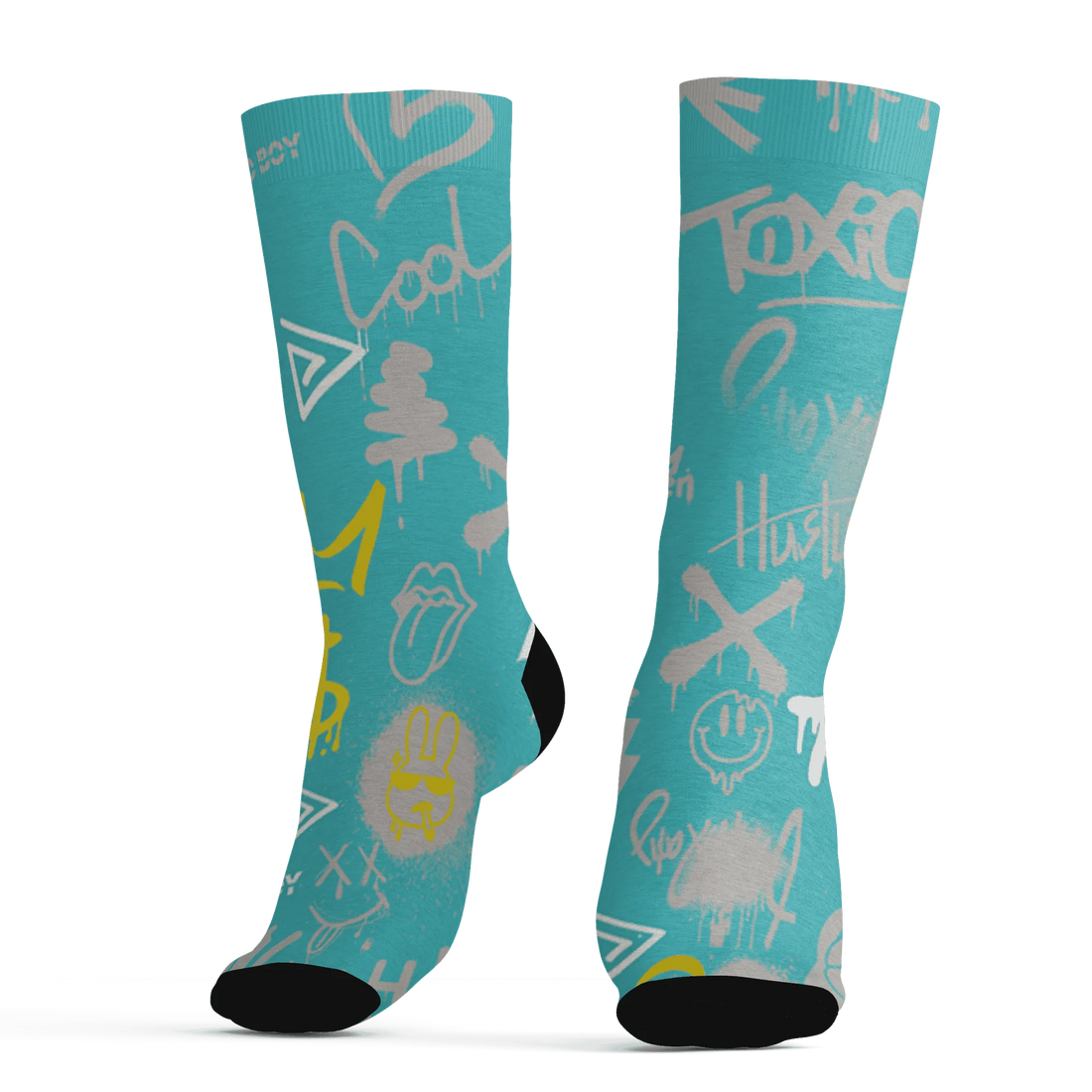 NBL-Cyan-Burst-9060-Socks-Match-Graffiti-King-3D-Doodle-Style