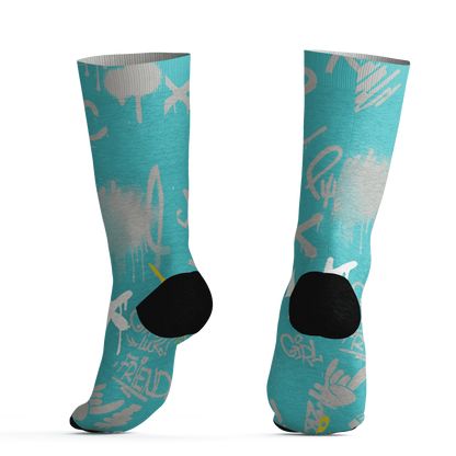 NBL-Cyan-Burst-9060-Socks-Match-Graffiti-King-3D-Doodle-Style