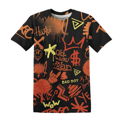 VaporMax-Crimson-Total-Orange-Plus-T-Shirt-Match-Graffiti-King-3D-Doodle-Style