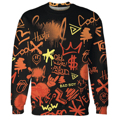 VaporMax-Crimson-Total-Orange-Plus-Sweatshirt-Match-Graffiti-King-3D-Doodle-Style
