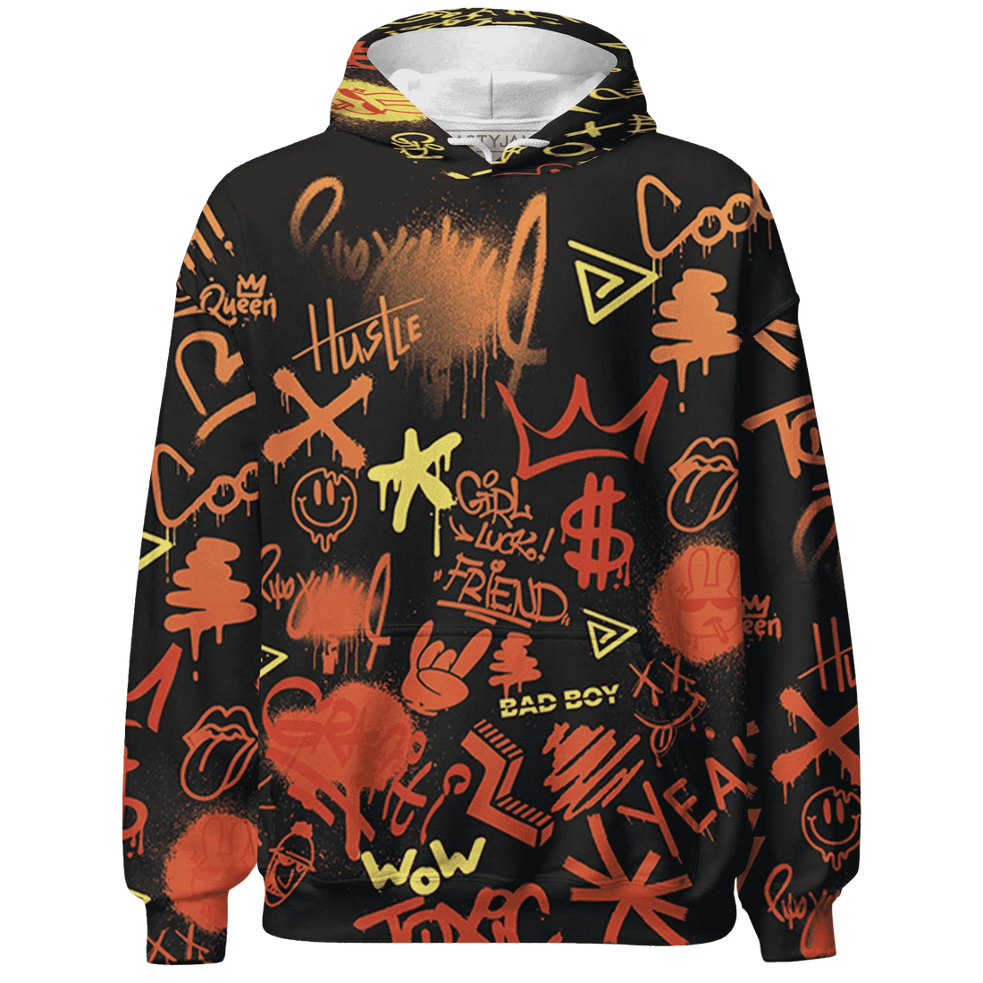 VaporMax-Crimson-Total-Orange-Plus-Hoodie-Match-Graffiti-King-3D-Doodle-Style