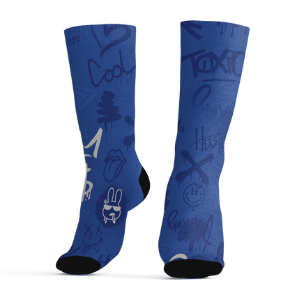 VaporMax-Game-Royal-Blue-Socks-Match-Graffiti-King-3D-Doodle-Style