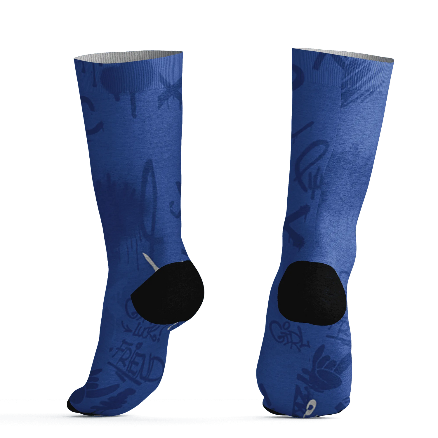 VaporMax-Game-Royal-Blue-Socks-Match-Graffiti-King-3D-Doodle-Style