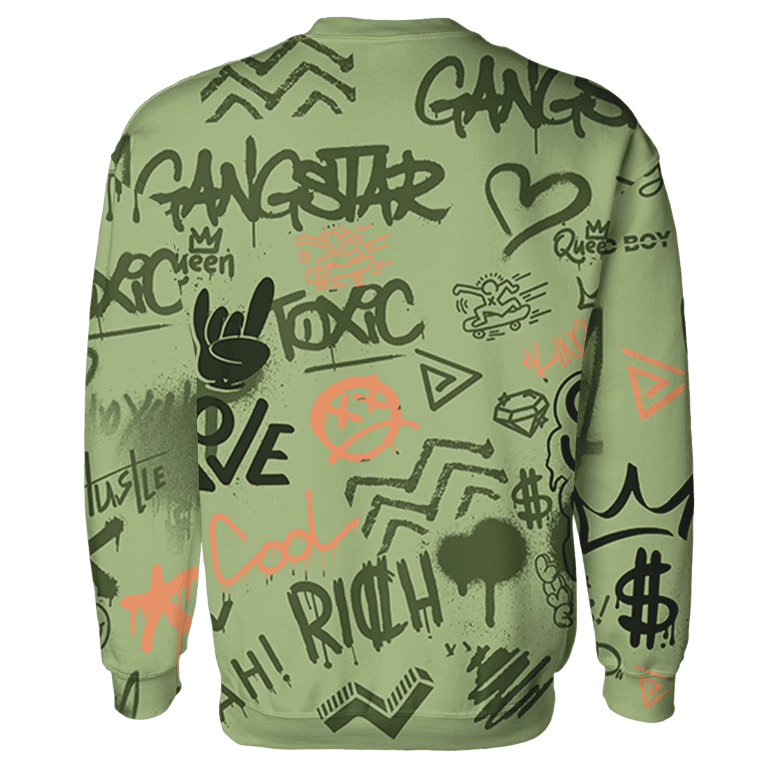 VaporMax-Plus-Alligator-Sweatshirt-Match-Graffiti-King-3D-Doodle-Style