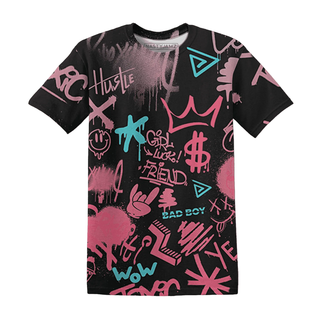 VaporMax-Plus-South-Beach-T-Shirt-Match-Graffiti-King-3D-Doodle-Style
