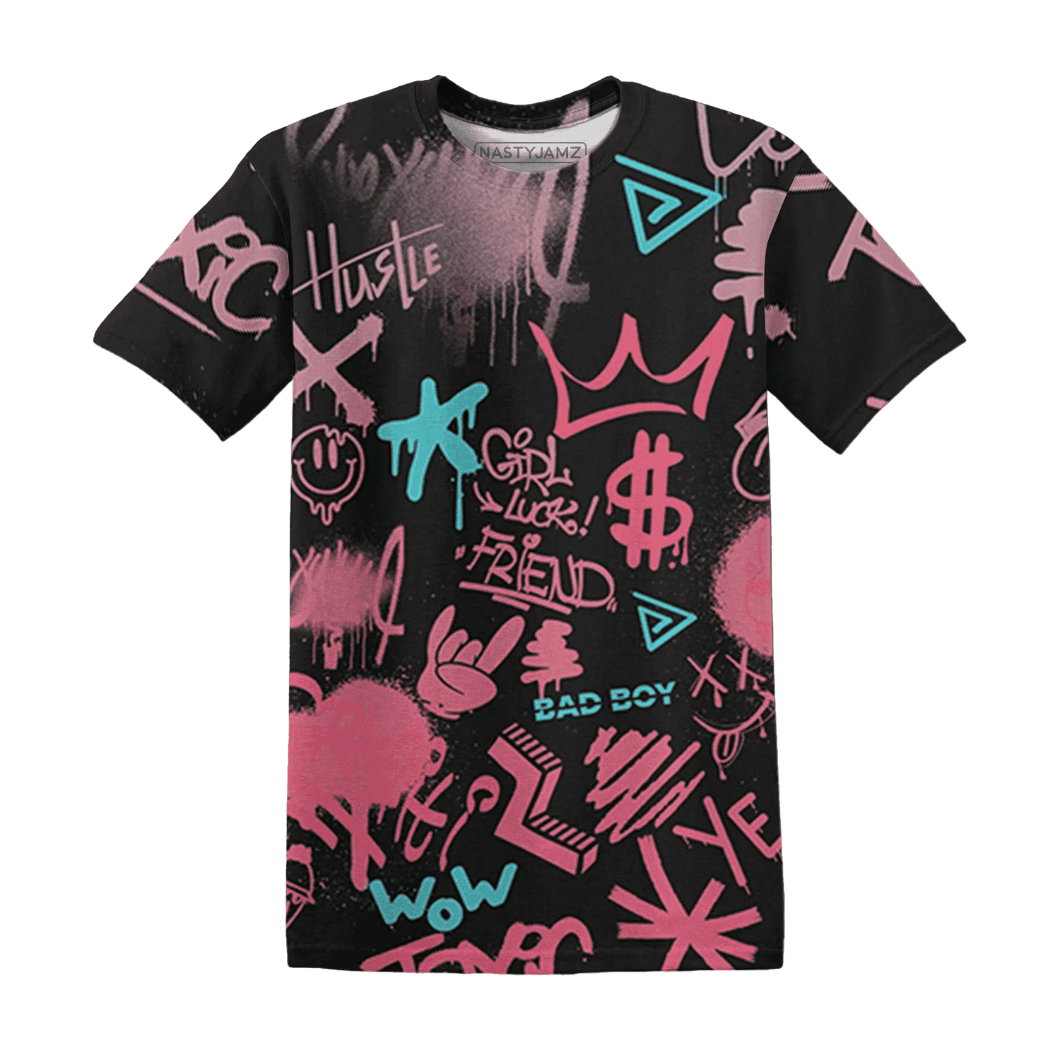 VaporMax-Plus-South-Beach-T-Shirt-Match-Graffiti-King-3D-Doodle-Style